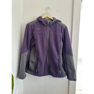 FREE COUNTRY Women's Purple Hooded Fleece Jacket | Size Large